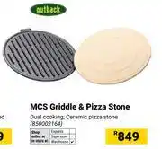 Builders Warehouse Outback MCS Griddle & Pizza Stone offer