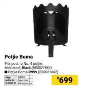 Builders Warehouse Potjie Boma offer
