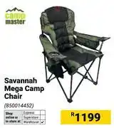 Builders Warehouse Campmaster Savannah Mega Camp Chair offer