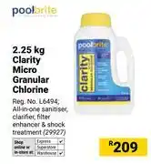 Builders Warehouse Pool Brite 2.25Kg Clarity Micro Granular Chlorine offer