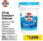 Builders Warehouse HTH 25Kg Granular+ Chlorine offer