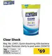 Builders Warehouse Blu 52 Clear Shock offer