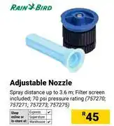 Builders Warehouse Rain Bird Adjustable Nozzle offer