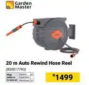 Builders Warehouse Garden Master 20m Auto Rewind Hose Reel offer
