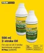 Builders Warehouse Trimtech 500ml 2-Stroke Oil 220039-Each offer