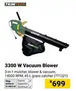 Builders Warehouse Trimtech 3300W Vacuum Blower 771321 offer