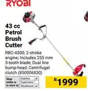 Builders Warehouse Ryobi 43cc Petrol Brush Cutter 850006830 offer