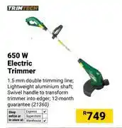 Builders Warehouse Trimtech 650W Electric Trimmer 21360 offer