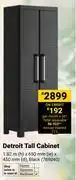 Builders Warehouse Detroit Tall Cabinet (Black) 769040-1.82m(h) X 650mm(w) X 450mm(d) offer