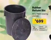 Builders Warehouse Rubber Refuse Bin 26998 offer
