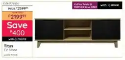 Bradlows Steel&Rose Titus TV Stand offer