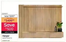 Bradlows Steel&Rose Harper Wall Plasma offer