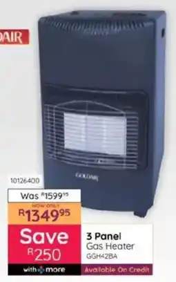 Bradlows GOLDAIR 3 Panel Gas Heater offer