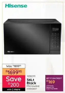 Bradlows Hisense Black Microwave offer