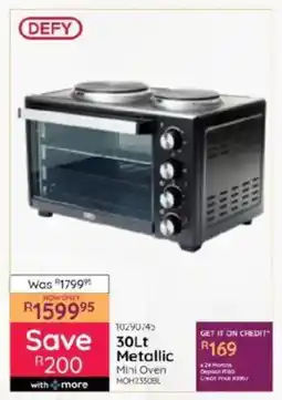 Bradlows DEFY Metallic Mini Oven offer