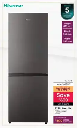 Bradlows Hisense Metallic Fridge Freezer offer