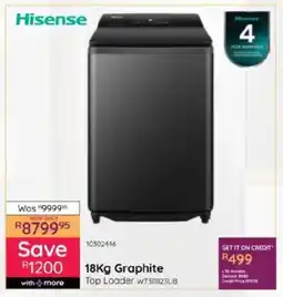Bradlows Hisense Graphite Top Loader offer