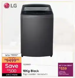 Bradlows LG Black Top Loader offer