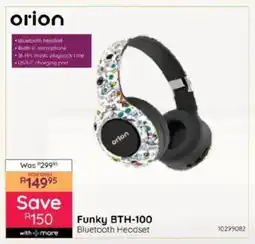 Bradlows Orion Funky BTH-100 Bluetooth Headset offer