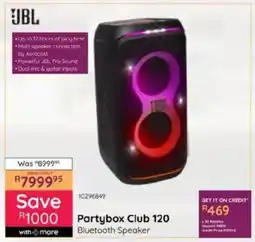 Bradlows JBL Partybox Club 120 Bluetooth Speaker offer