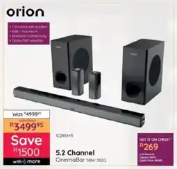 Bradlows Orion 5.2 Channel CinemaBar SBW 5002 offer