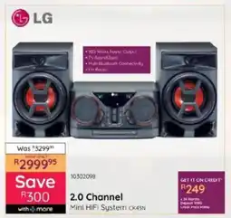 Bradlows LG 2.0 Channel Mini HiFi System offer