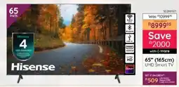 Bradlows Hisense 65" 165cm UHD Smart TV offer