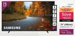 Bradlows SAMSUNG 75" 190cm UHD Smart TV offer