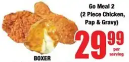 Boxer Go Meal 2 Chicken, Pap & Gravy offer