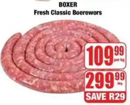 Boxer BOXER Fresh Classic Boerewors offer