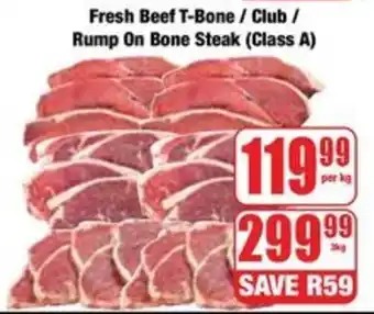 Boxer Fresh Beef T-Bone/ Club/ Rump on Bone Steak offer