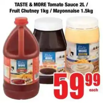 Boxer TASTE & MORE Tomato Sauce/ Fruit Chutney/ Mayonnaise offer