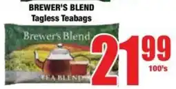 Boxer BREWER'S BLEND Tagless Teabags offer