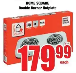 Boxer HOME SQUARE Double Burner Hotplate offer