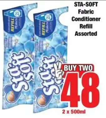 Boxer STA-SOFT Fabric Conditioner Refill Assorted offer