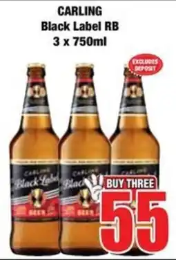 Boxer CARLING Black Label RB offer