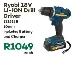 Timbercity Ryobi 18V LI-ION Drill Driver offer