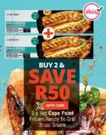 Checkers Cape Point Frozen Ready To Grill Braai Snoek offer