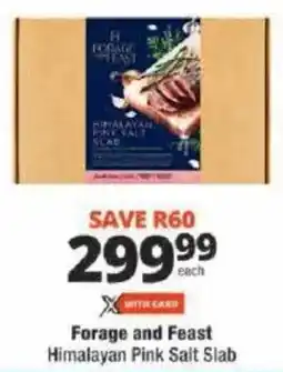 Checkers Forage and Feast Himalayan Pink Salt Slab offer