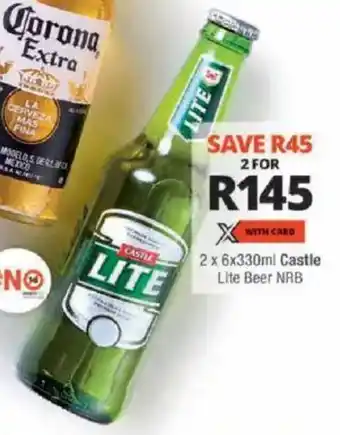 Checkers Castle Lite Beer NRB offer