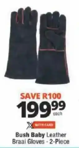 Checkers Bush Baby Leather Braai Gloves offer