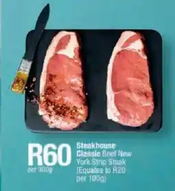 Checkers Steakhouse Classic Beef New York Strip Steak offer