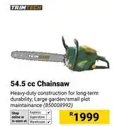 Builders Warehouse Trimtech 54.5 cc Chainsaw 850008992 offer