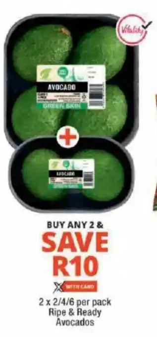 Checkers Ripe & Ready Avocados offer