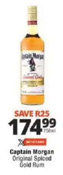 Checkers Captain Morgan Original Spiced Gold Rum offer