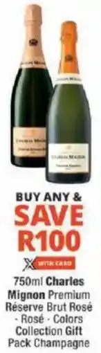 Checkers Charles Mignon Premium Réserve Brut Rosé offer