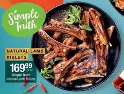 Checkers Simple Truth Natural Lamb Riblets offer
