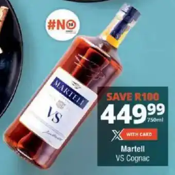 Checkers Martell VS Cognac offer