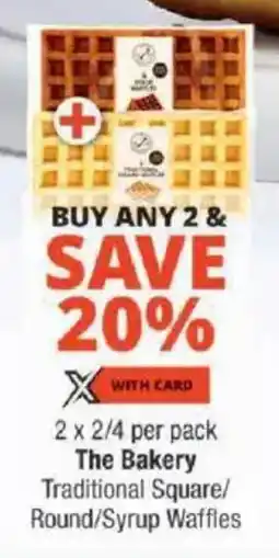 Checkers The Bakery Traditional Square/ Round/ Syrup Waffles offer