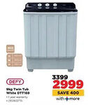 HiFi Corp DEFY Twin Tub White DTT169 offer